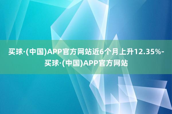 买球·(中国)APP官方网站近6个月上升12.35%-买球·(中国)APP官方网站